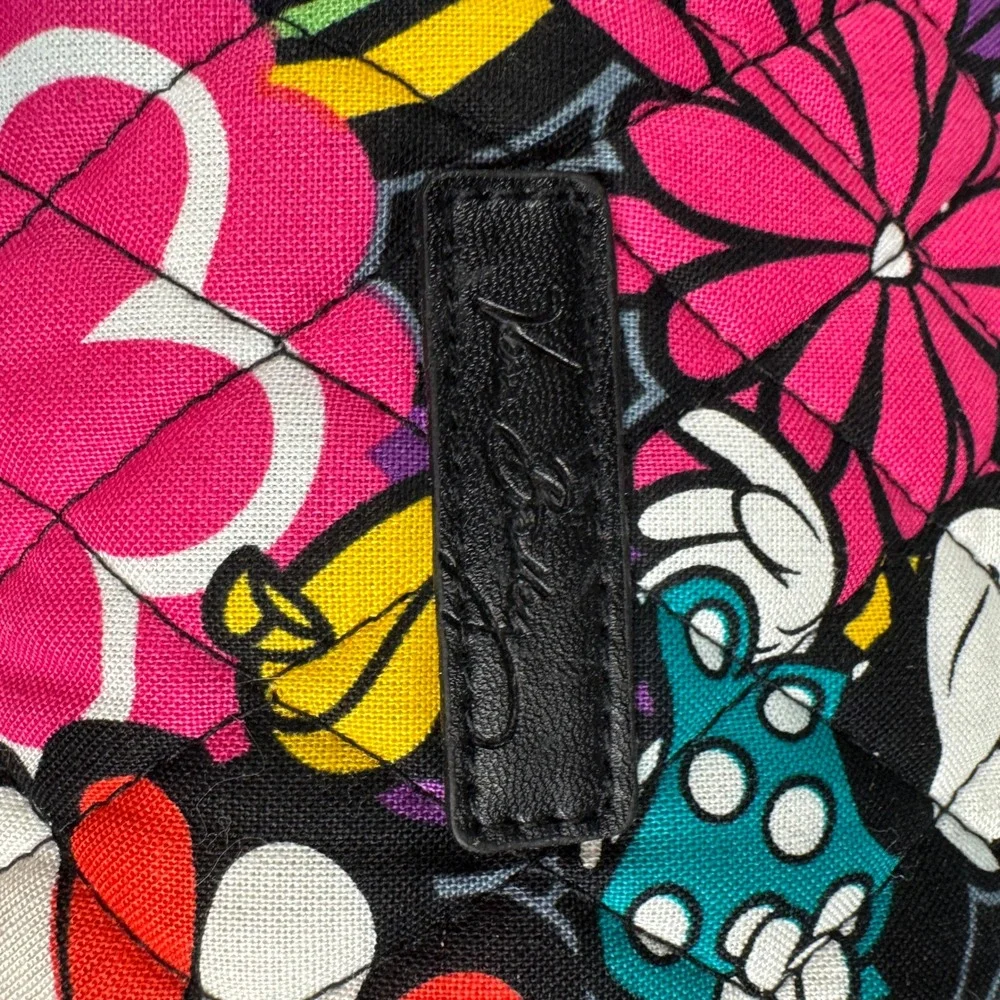 Vera Bradley Disney Mickey Minnie Sensational Floral Cosmetic Bag Makeup Pouch